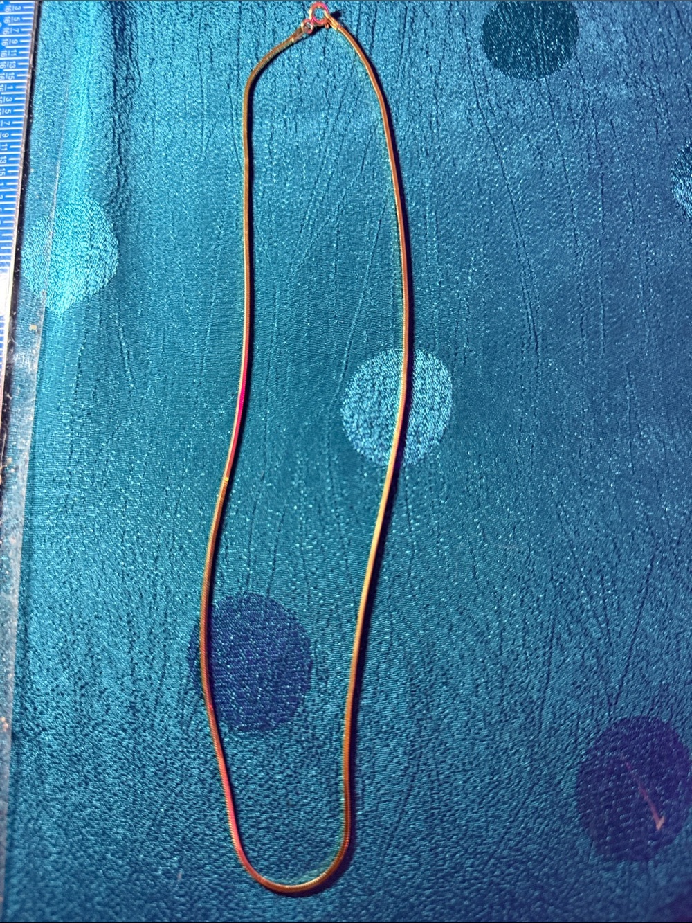 Gold plated sterling silver 15 inch Dane craft snake box link chain